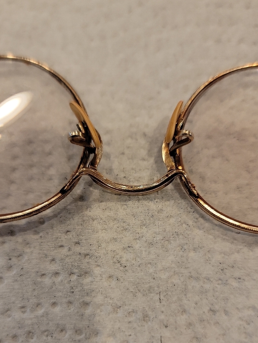 Vintage Ful-Vue Round Wire Rim Glasses 12K GF Cable Temple Bifocal - Picture 6 of 15